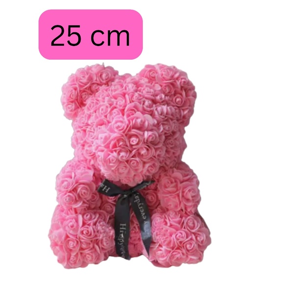 Rose Bear Teddy Bear Elegant Foam Birthday Wedding Valentine's Day Gifts - Picture 1 of 3